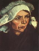 Vincent Van Gogh, Head of a Peasant Woman with White Cap (nn04)